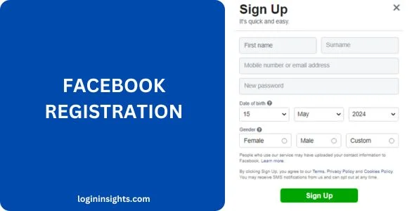 facebook registration steps